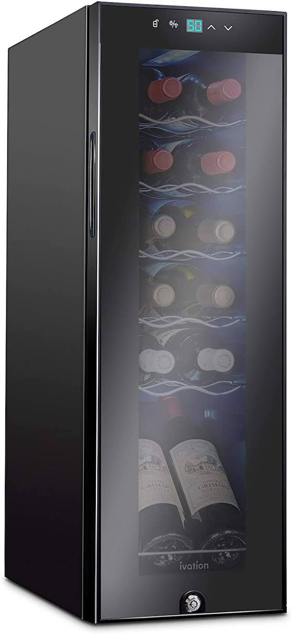 Wine-Cooler-Refrigerator-w-Lock-Large-Freestanding-Wine-Cellar